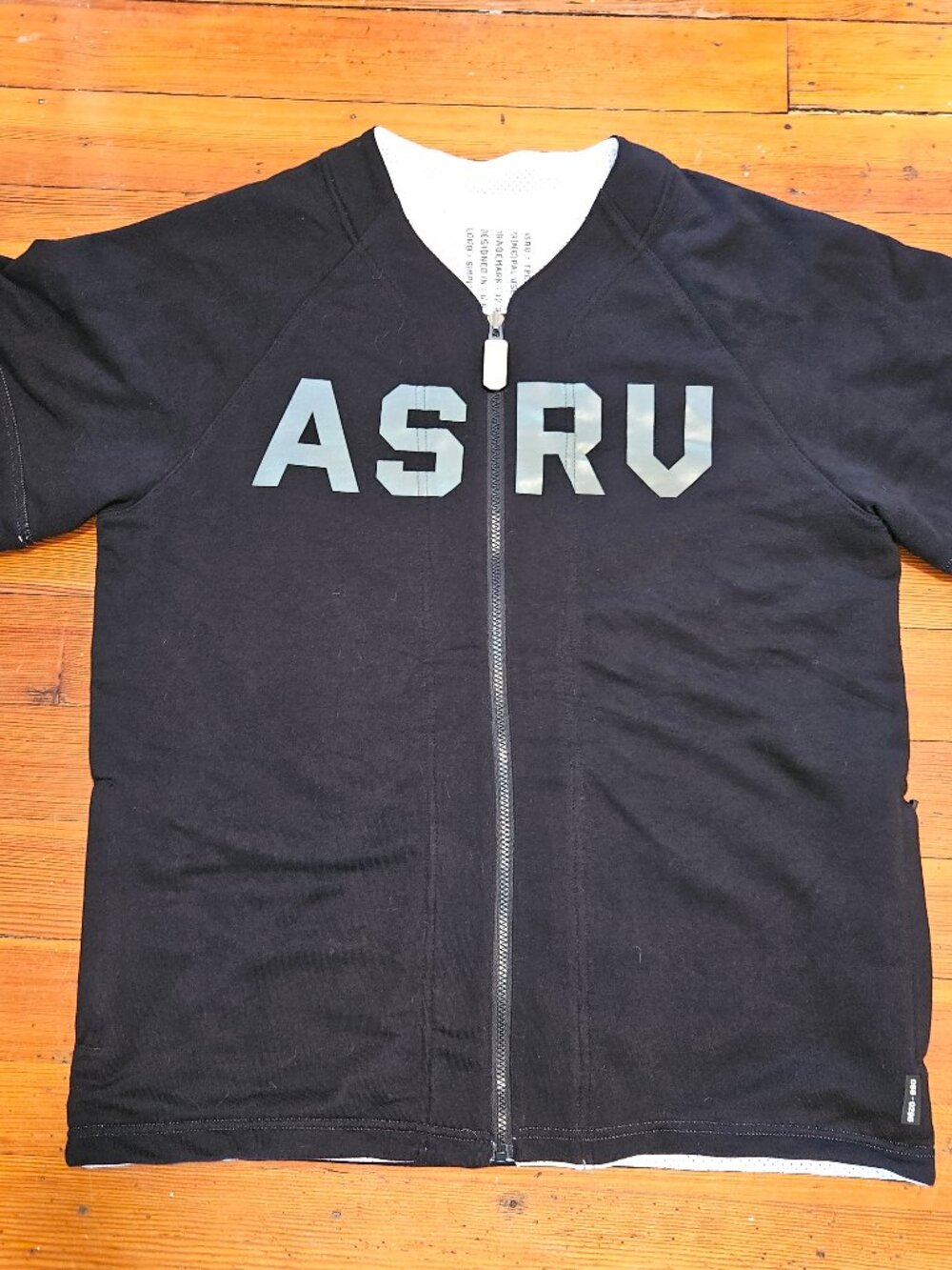 ASRV 0296. Reversible Heavyweight Baseball Jersey - Black​/​White [Sz Med]
